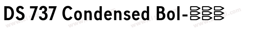 DS 737 Condensed Bol字体转换 DS 737 Condensed Bol字体转换